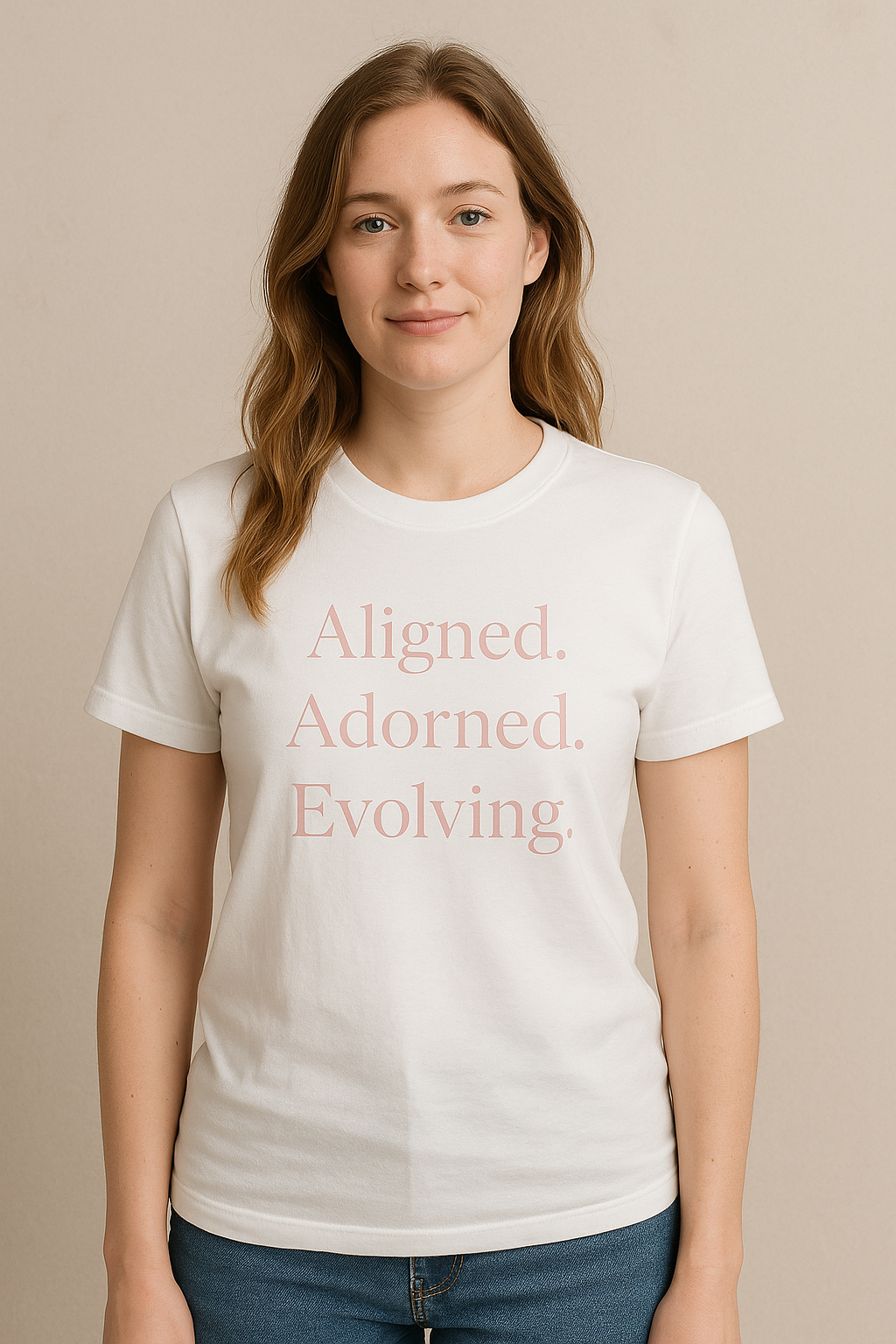 Aligned, Adorned, Evolving Tee
